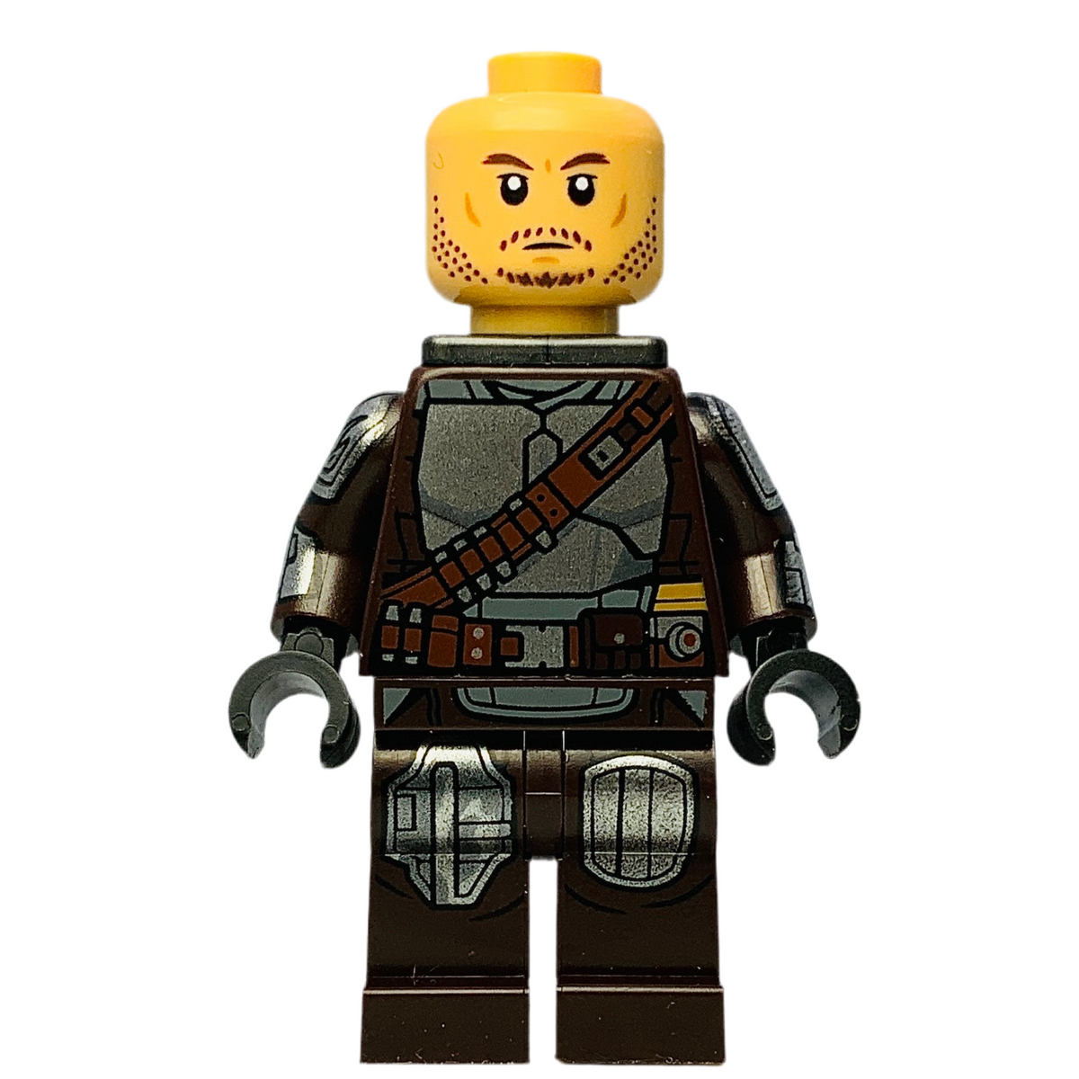 Din Djarin - Silver Beskar Armor, sw1258 (with Detailed Helmet, Printed Face, Jetpack), LEGO® Star Wars Minifigure
