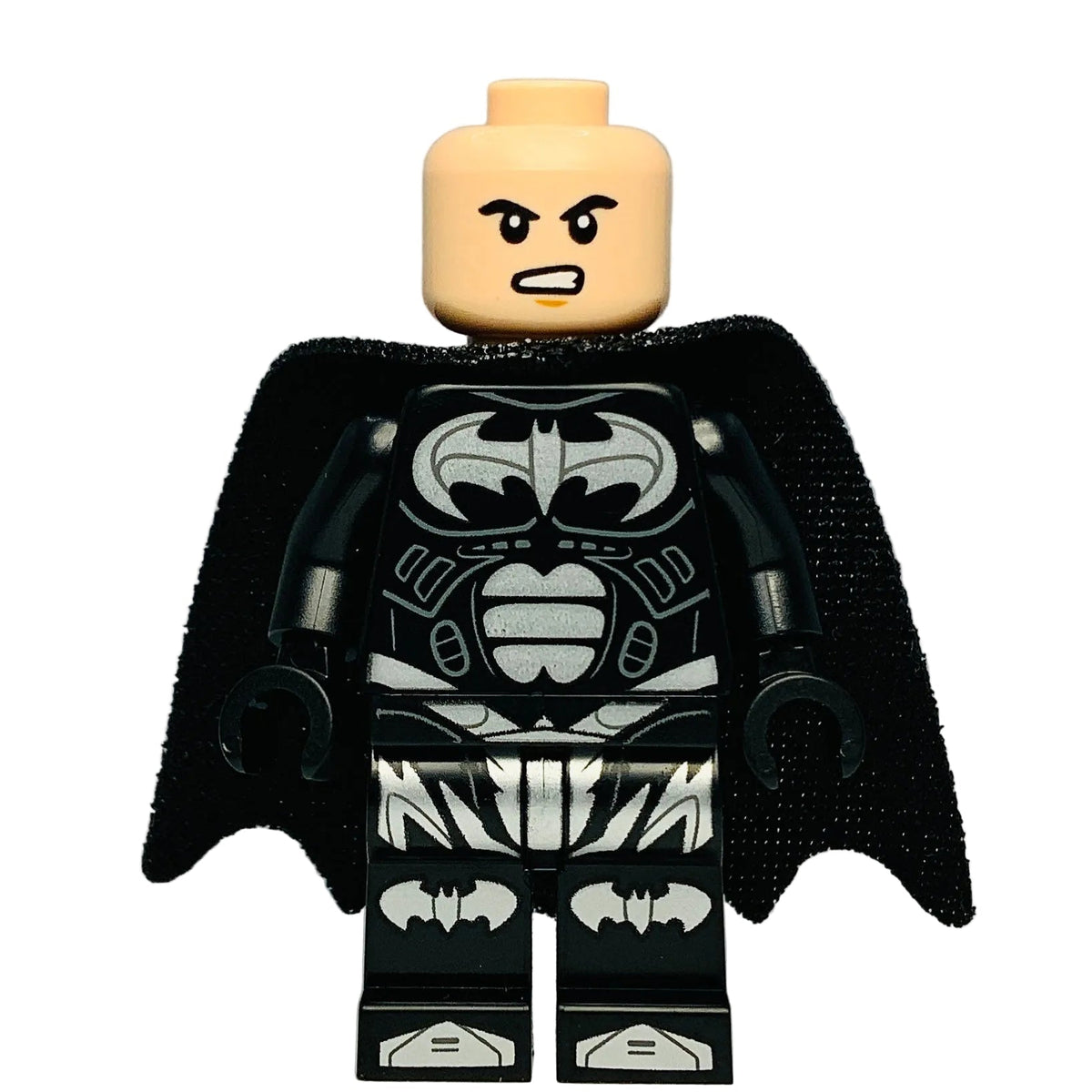 Batman - Black Suit with Silver Bats and Trim, sh1119 - LEGO® Batman™ Minifigure