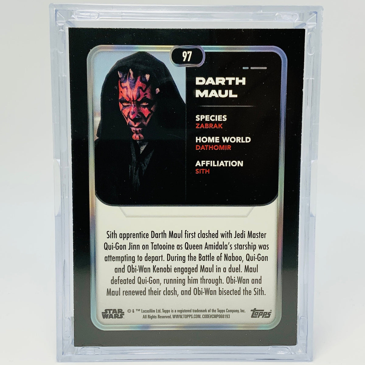 Darth Maul with Trading Card & Collector’s Case