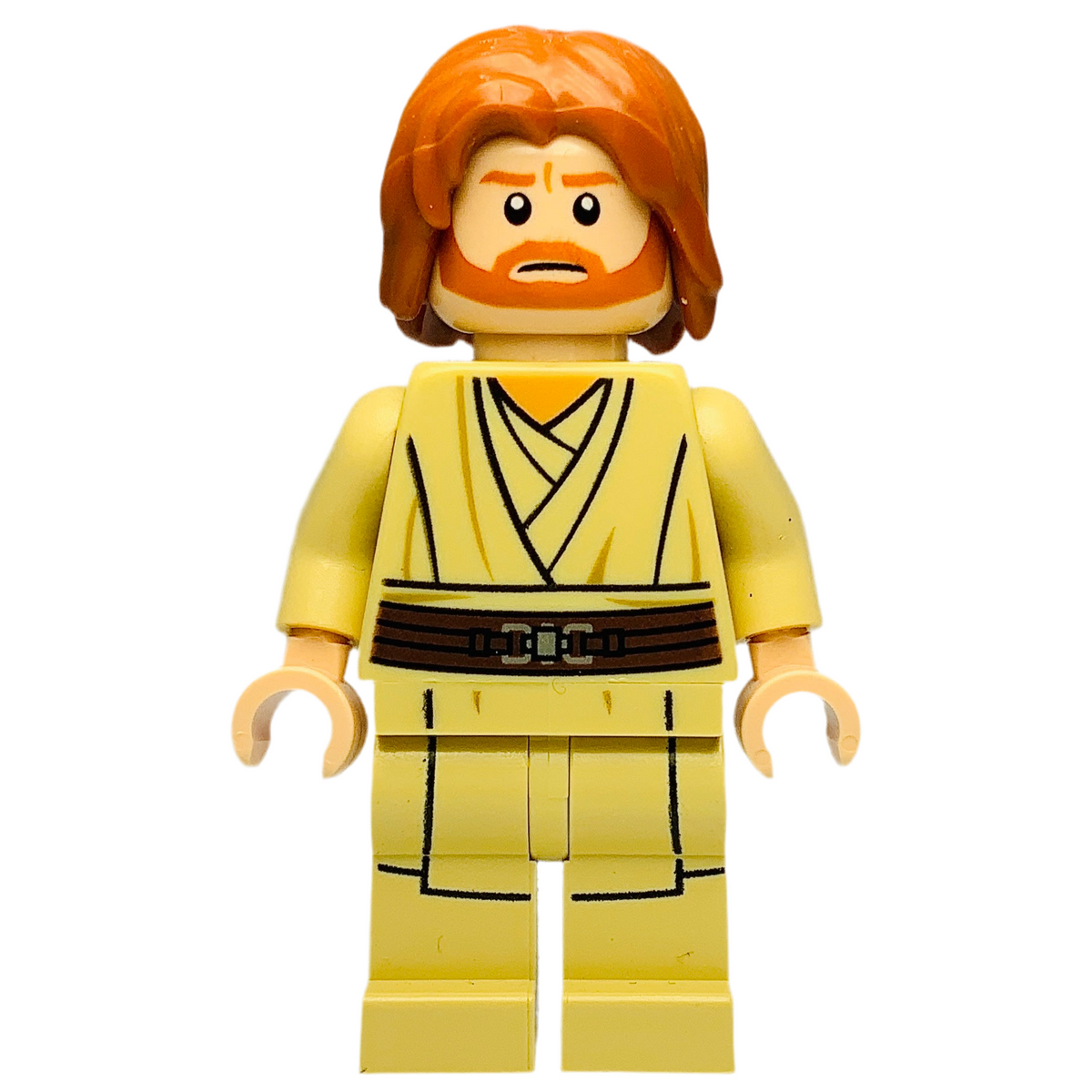 Obi-Wan Kenobi (Mid-Length Tousled with Center Part Hair) sw0489, LEGO® Star Wars Minifigure