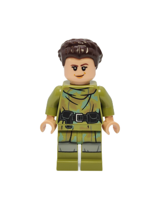 Princess Leia - Olive Green Endor Outfit, sw1296, LEGO® Star Wars Minifigure