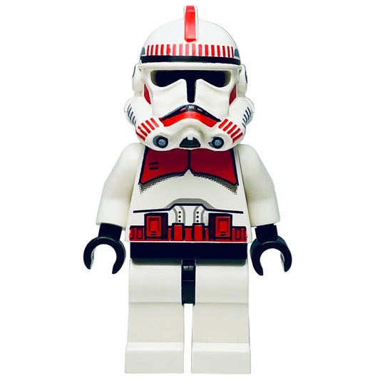 MISPRINT Clone Shock Trooper, Coruscant Guard (Phase 2) - Black Head , sw0091, LEGO® Star Wars Minifigure