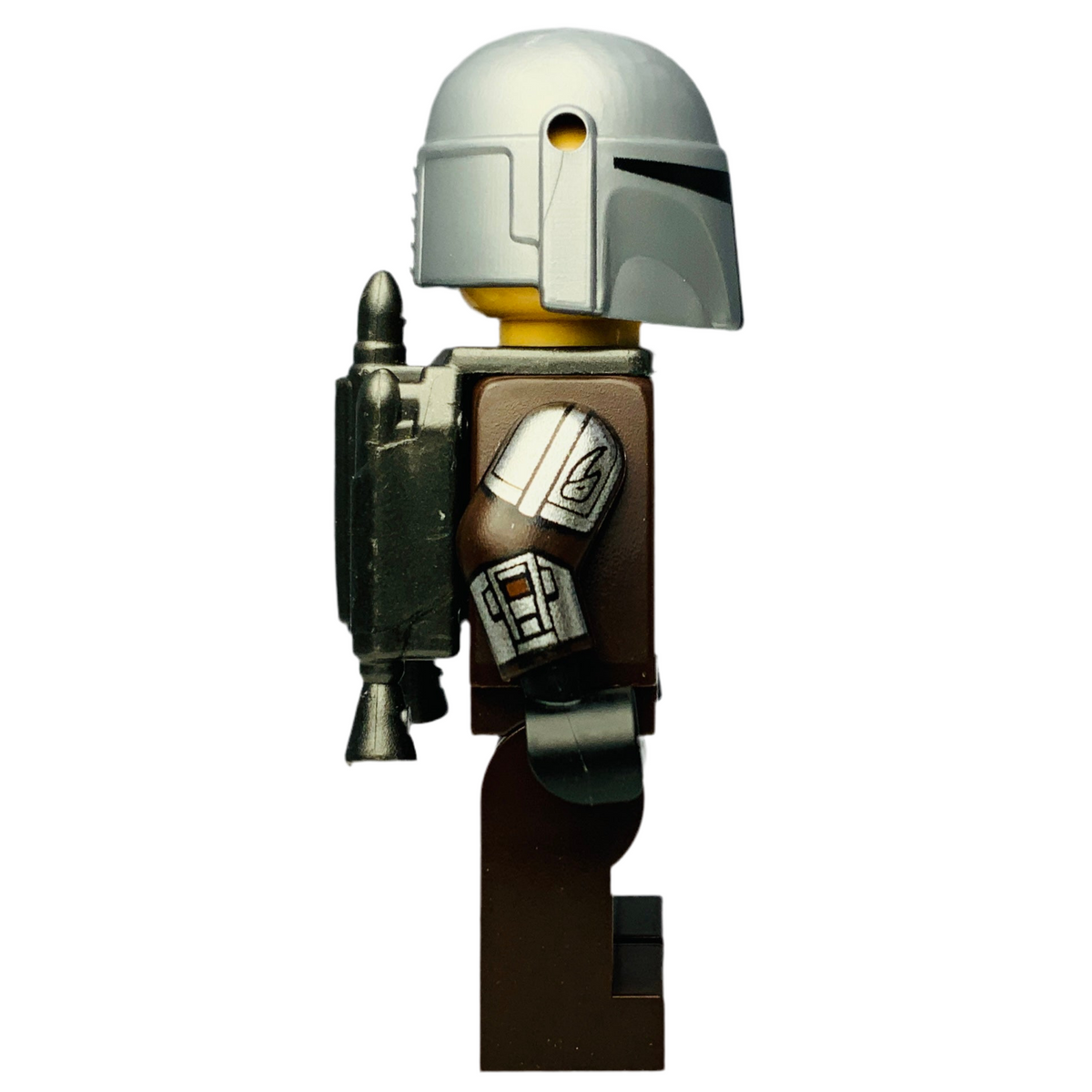 Din Djarin - Silver Beskar Armor, sw1212 (with Printed Face, Jetpack), LEGO® Star Wars Minifigure