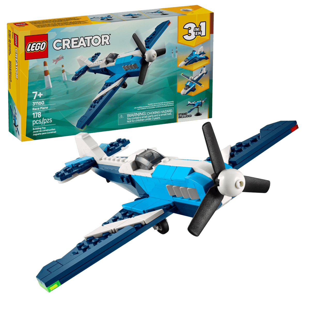LEGO Creator Aircraft: Race Plane 3in1 Set (31160)