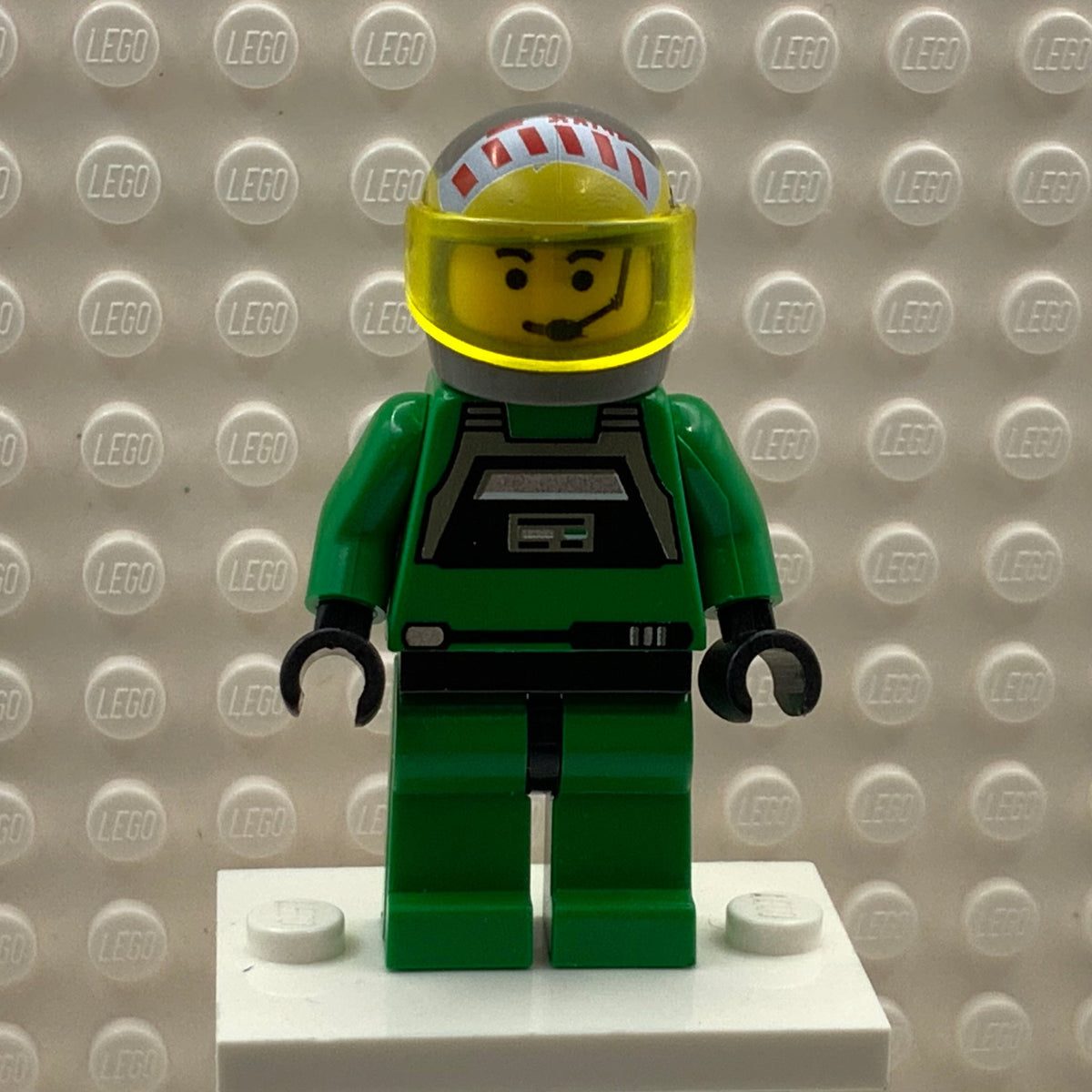 Rebel Pilot A-Wing, Yellow Head, Trans-Yellow Visor, sw0031 - LEGO® Star Wars Minifigure
