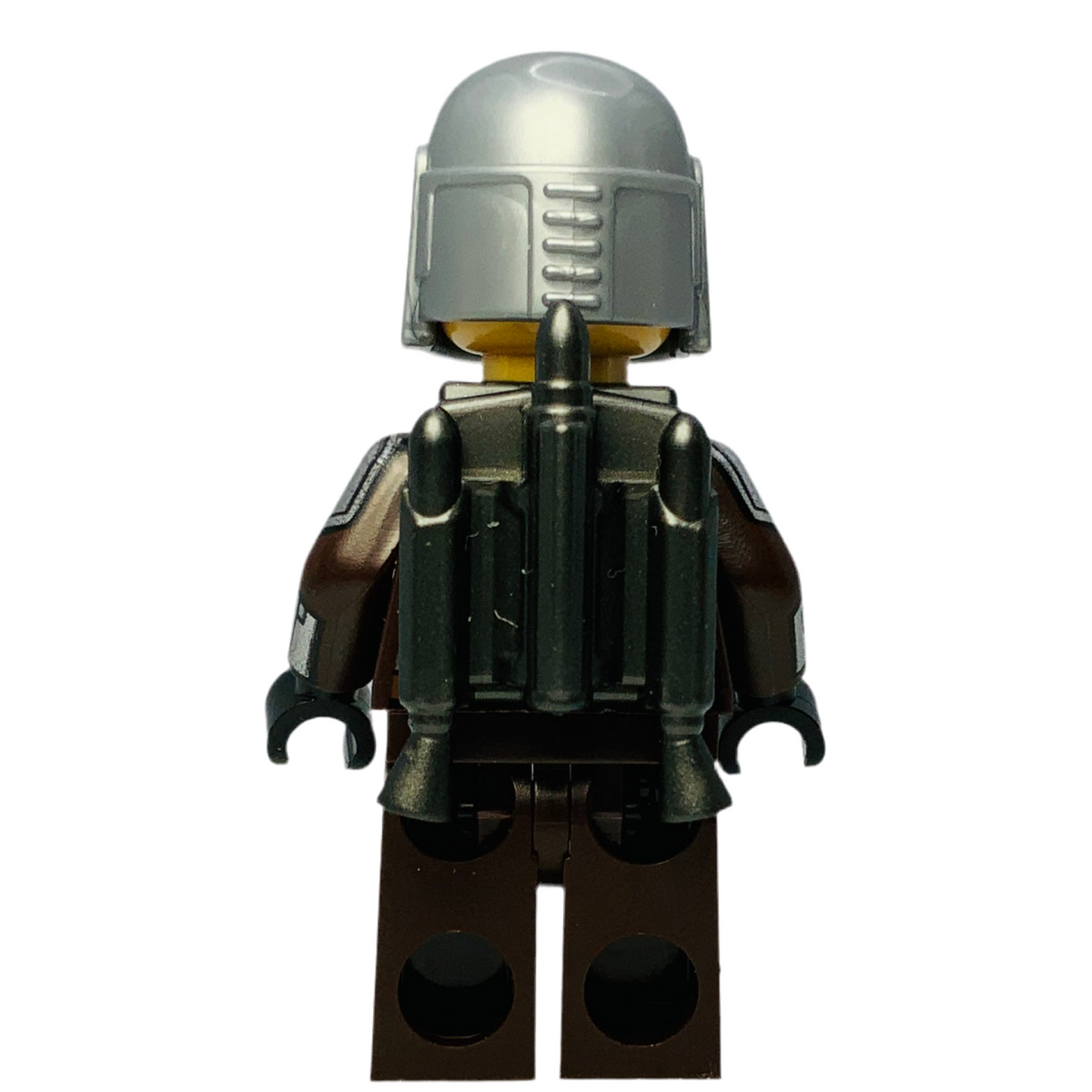 Din Djarin - Silver Beskar Armor, sw1258 (with Detailed Helmet, Printed Face, Jetpack), LEGO® Star Wars Minifigure