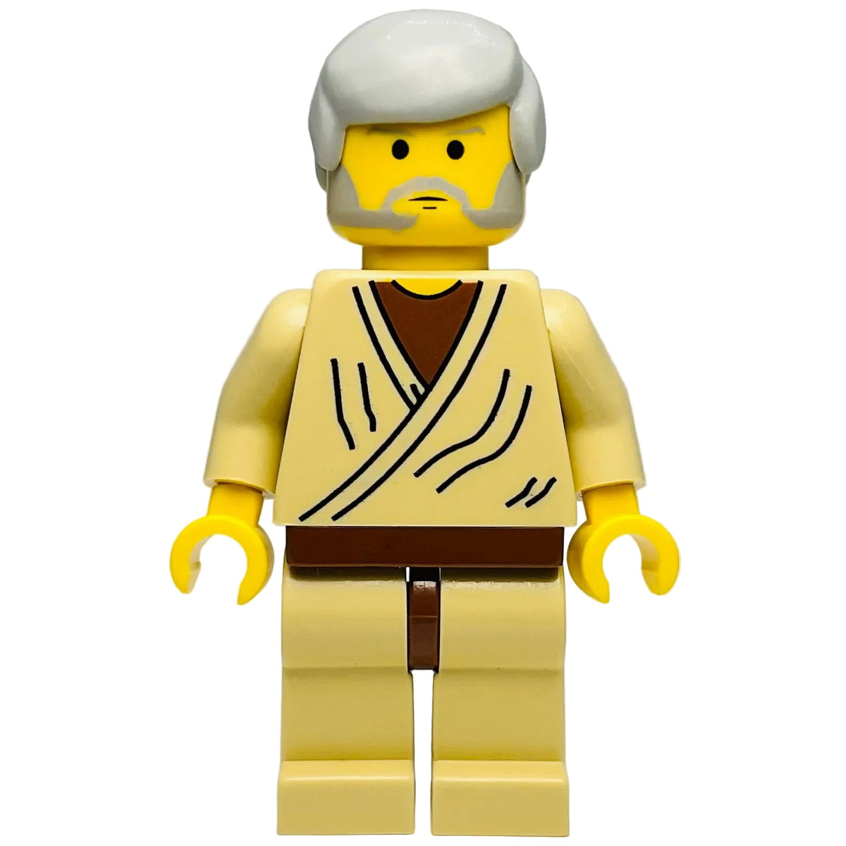 MISPRINT Obi-Wan Kenobi (Light Bluish Gray Hair), sw0023a, LEGO® Star Wars Minifigure