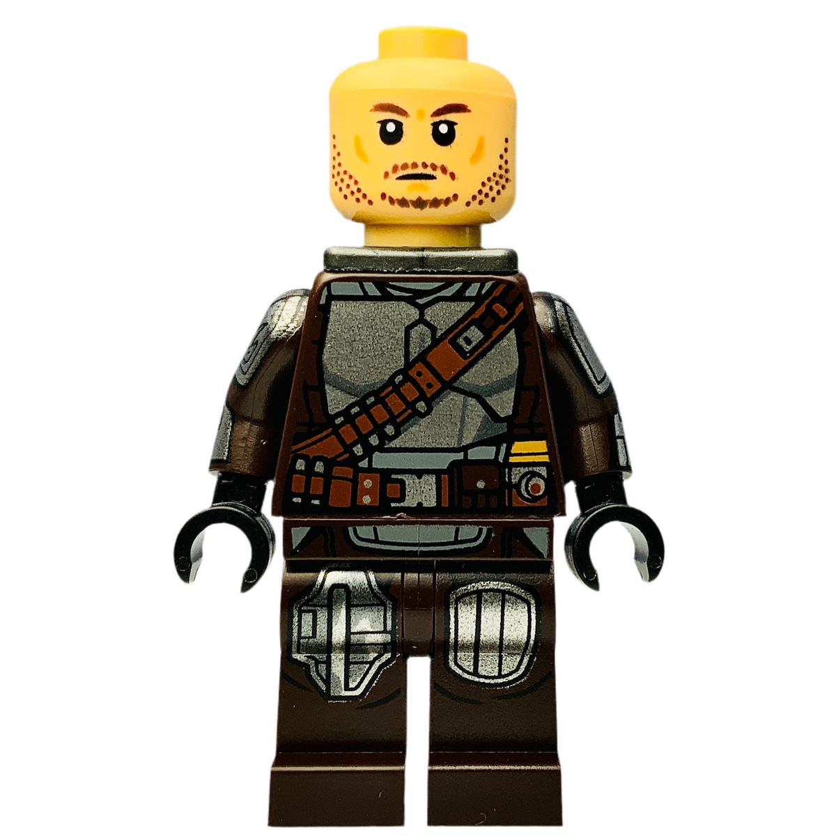 Din Djarin - Silver Beskar Armor, sw1212 (with Printed Face, Jetpack), LEGO® Star Wars Minifigure