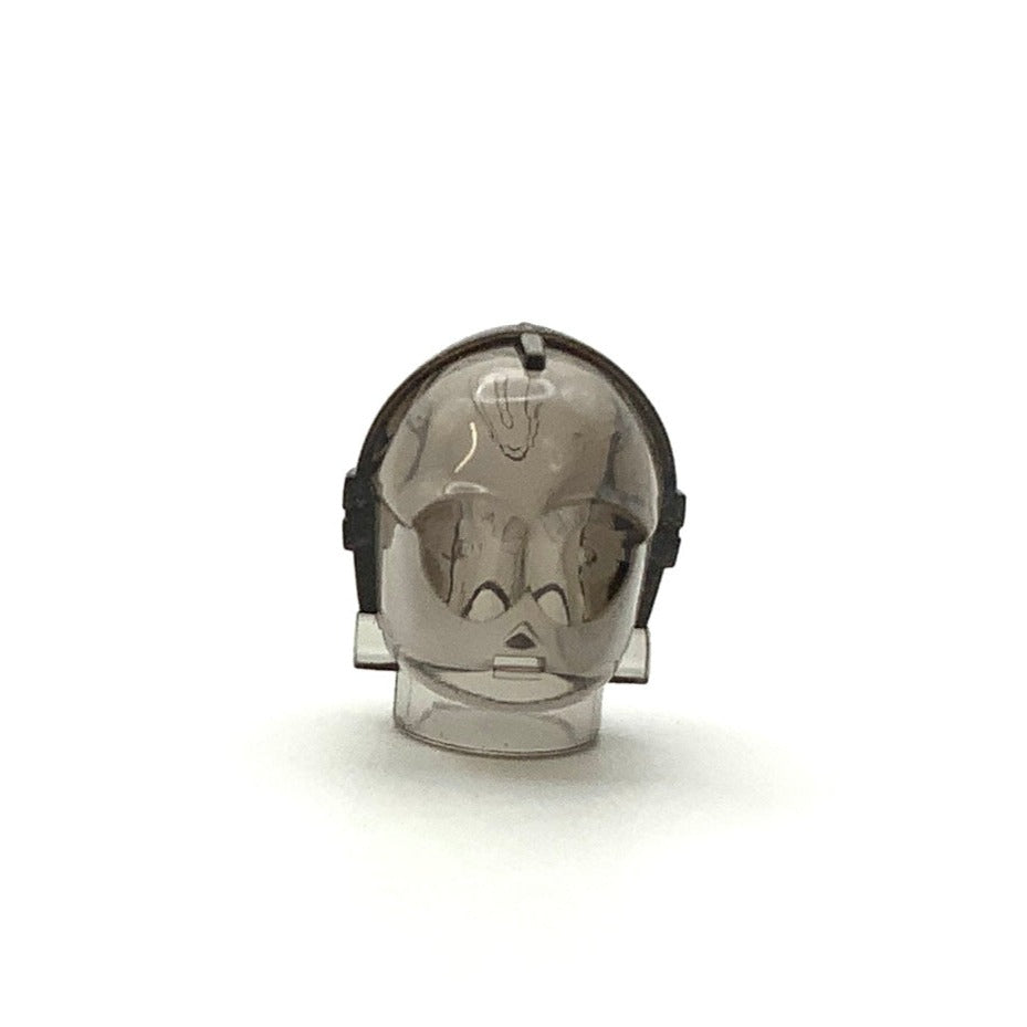 Minifigure Head Modified, C3PO/TC Series Protocol Droid, Plain, Part# x134