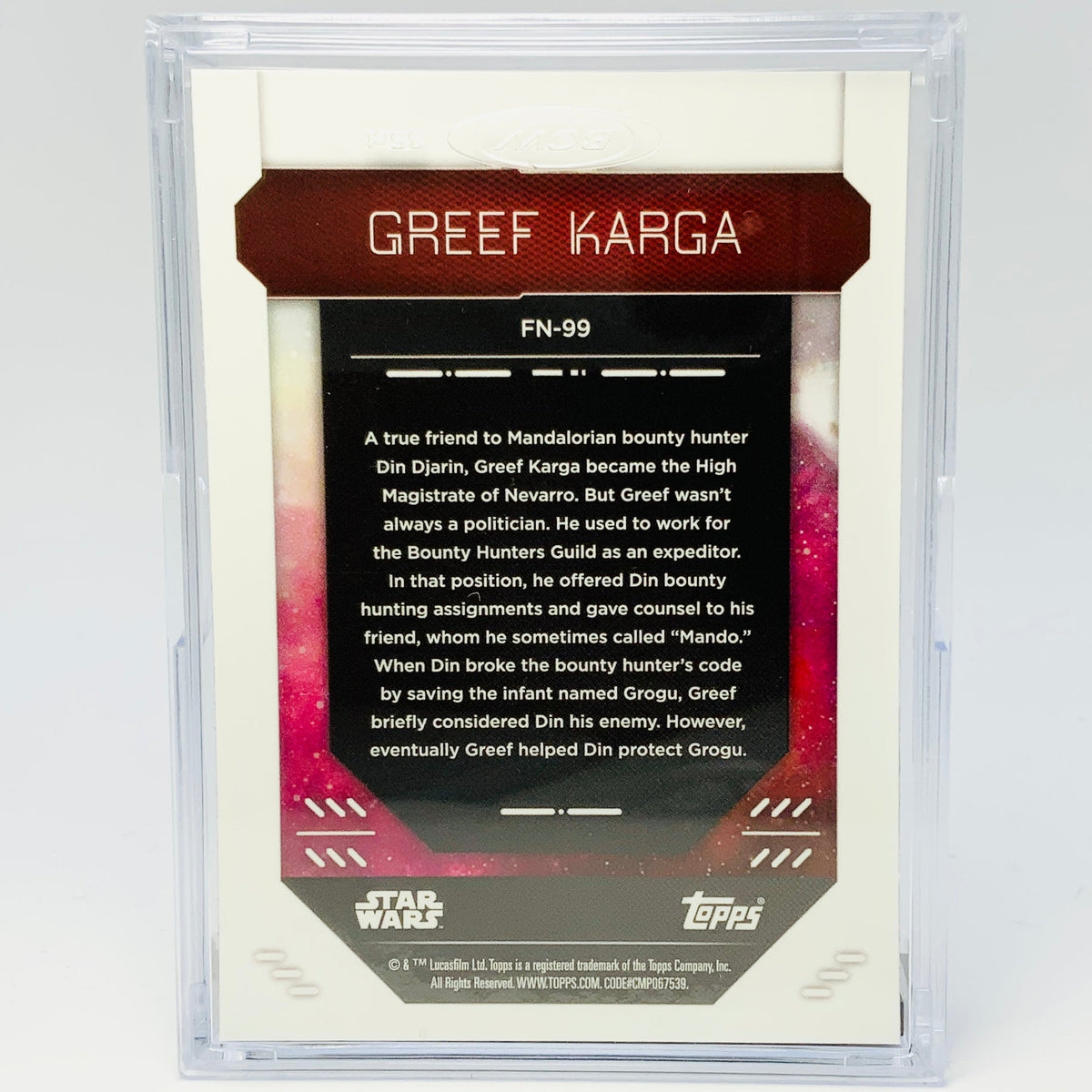 Greef Karga with Trading Card & Collector’s Case