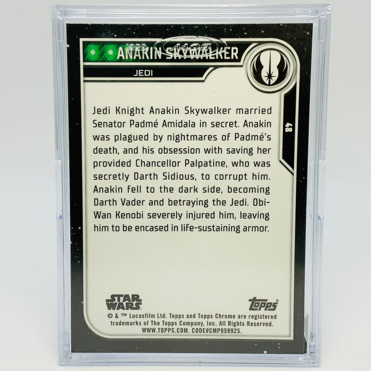 Anakin Skywalker with Trading Card & Collector’s Case