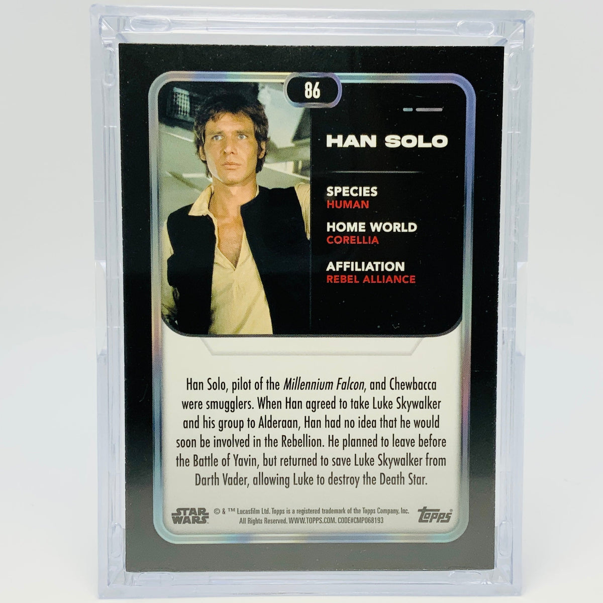Han Solo with Trading Card & Collector’s Case