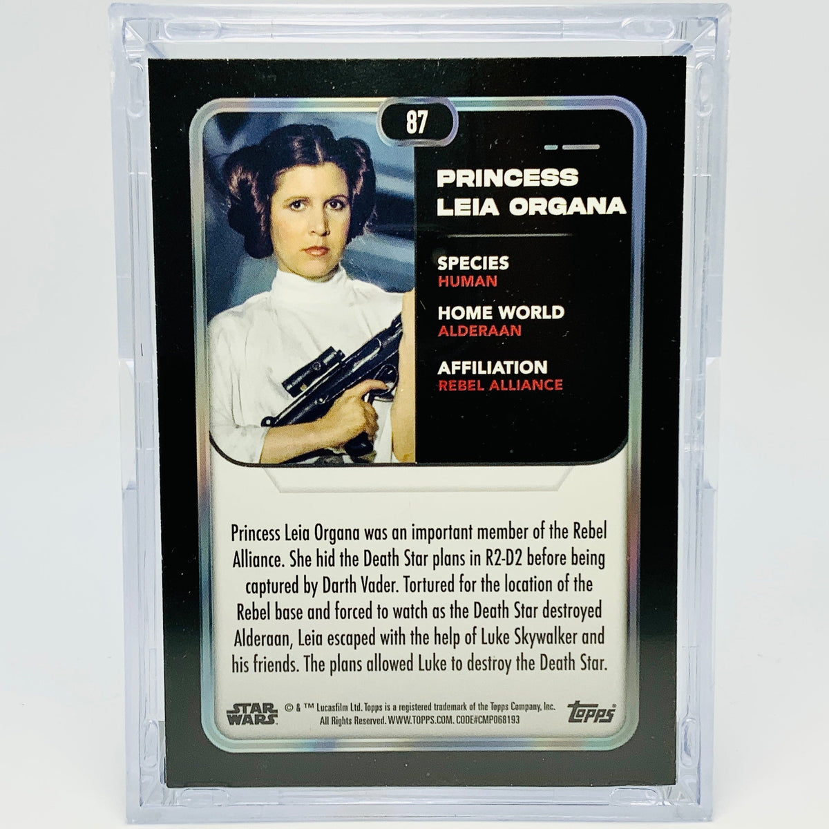 Princess Leia Organa with Trading Card & Collector’s Case