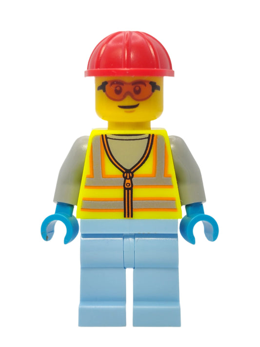 Space Engineer - Neon Yellow Safety Vest with Safety Glasses, cty1426