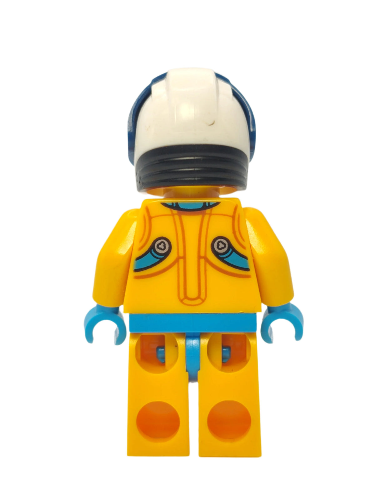 Lunar Research Astronaut - Bright Light Orange and Dark Azure Suit, cty1431