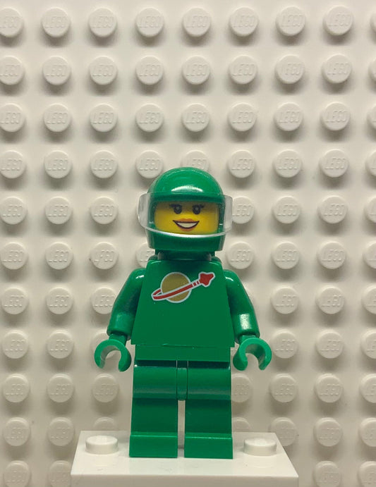 Classic Space-Green with Air Tanks and Motorcycle Helmet (Yve), idea008 - LEGO® Ideas Minifigure