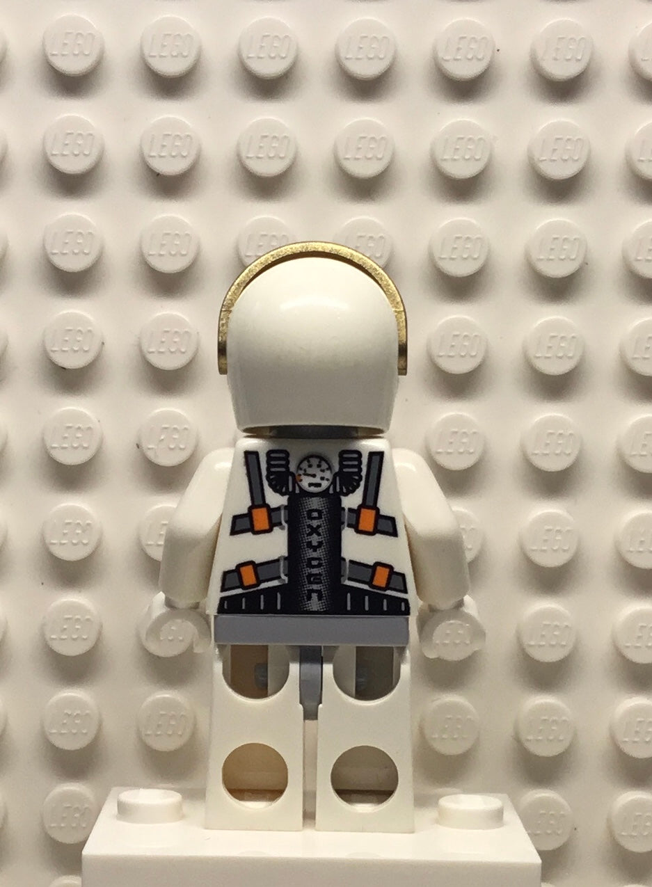 Mars Mission Astronaut with Red-Brown Hair over Eye and Stubble, mm008