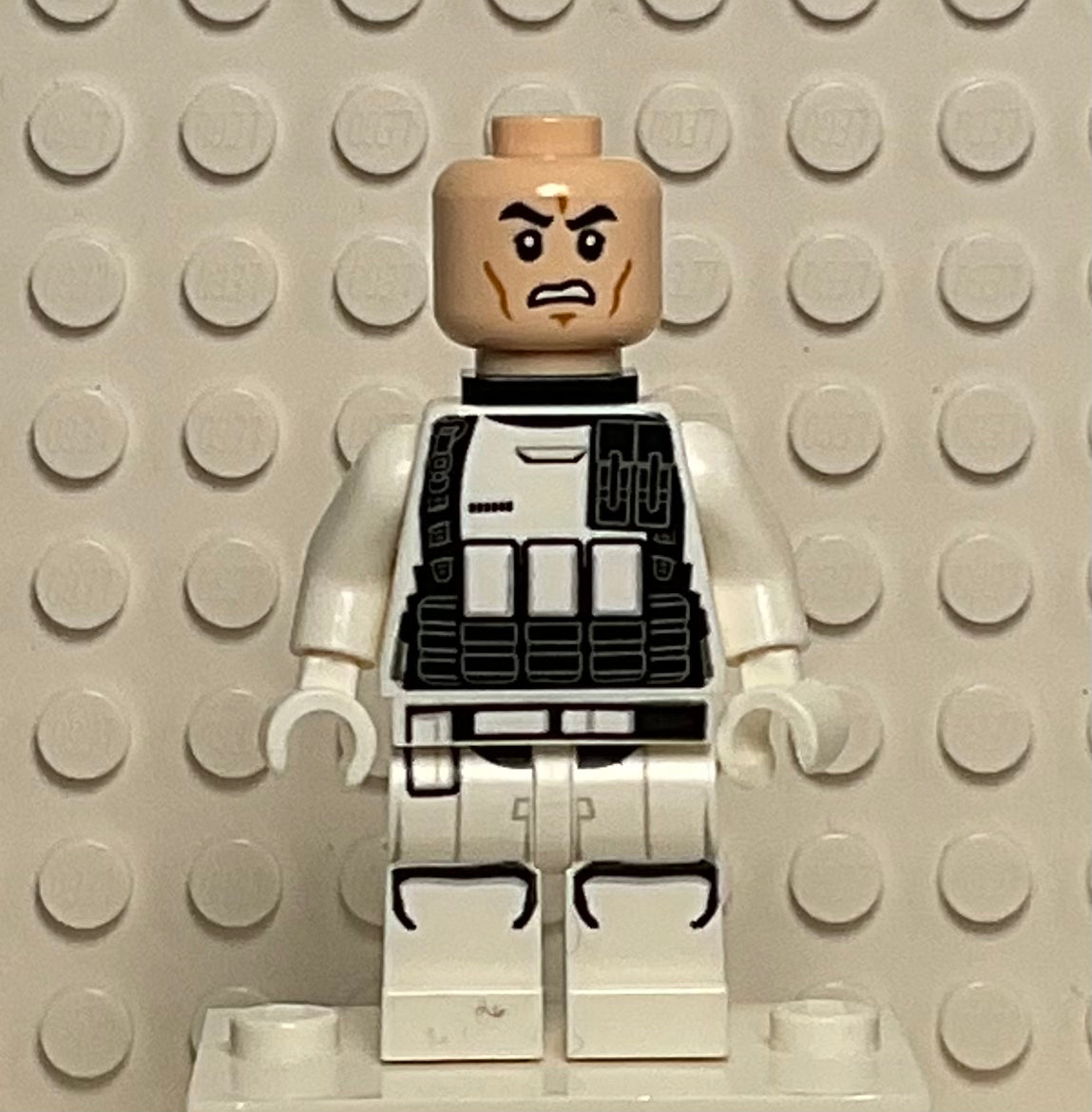 First Order Heavy Assault Stormtrooper, sw0722 (Ammo Pouch Print, Rounded Mouth Pattern, Backpack)
